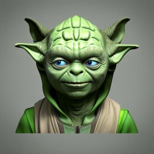 Double eared teenage Yoda - AI Generated Artwork - NightCafe Creator