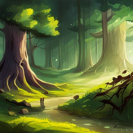 beautiful calming forest - AI Generated Artwork - NightCafe Creator