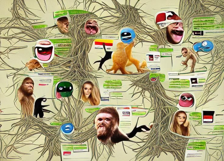 infographic: the evolutionary tree of internet memes