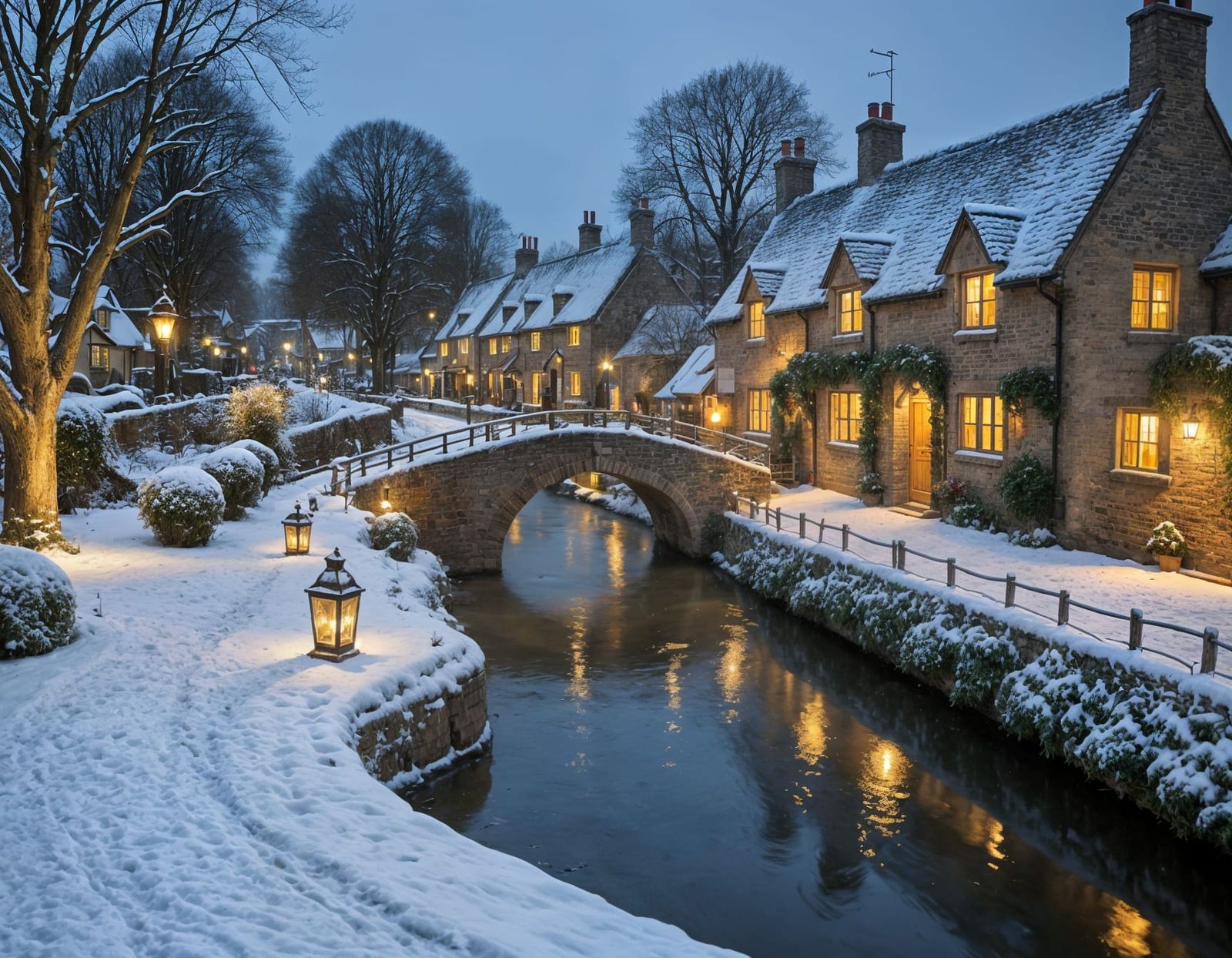 Winter Village  by @Feathers