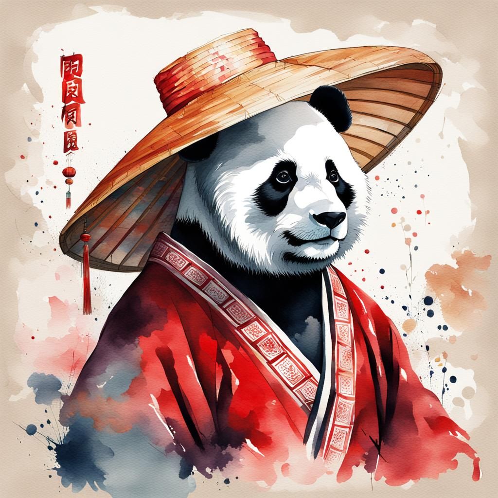 Just a friendly panda  by @Lokky