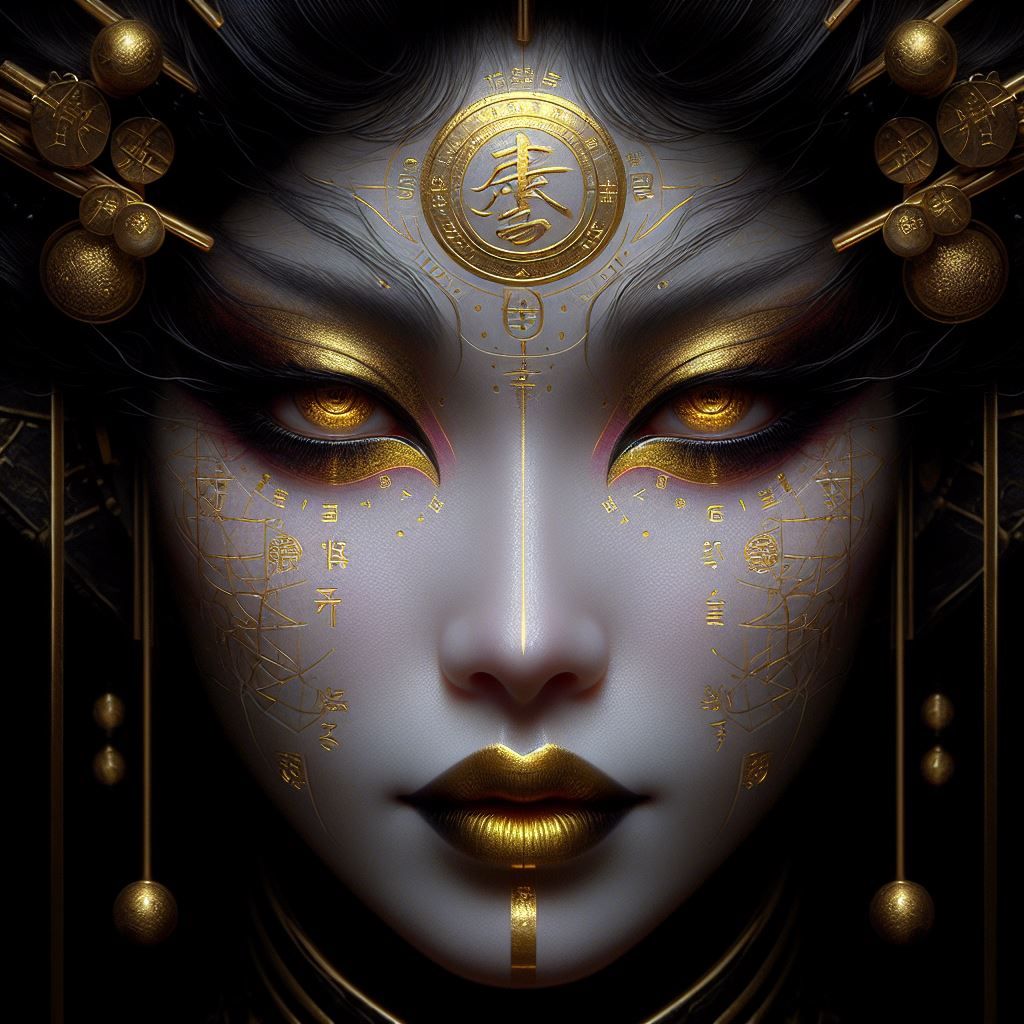 Golden Runes Geisha
