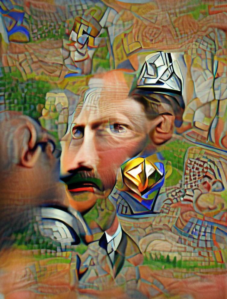 Kaiser Wilhelm II listens to Piers Morgan explain everything