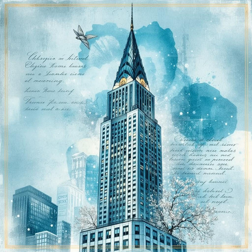 My Attempt at the Chrysler Building in Blue