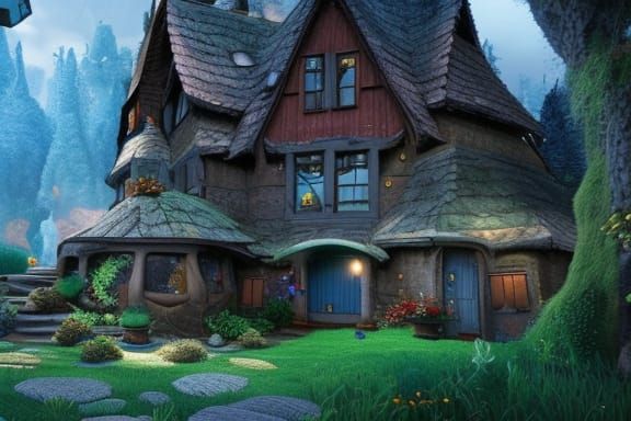 The Smurfs magical farmhouse.