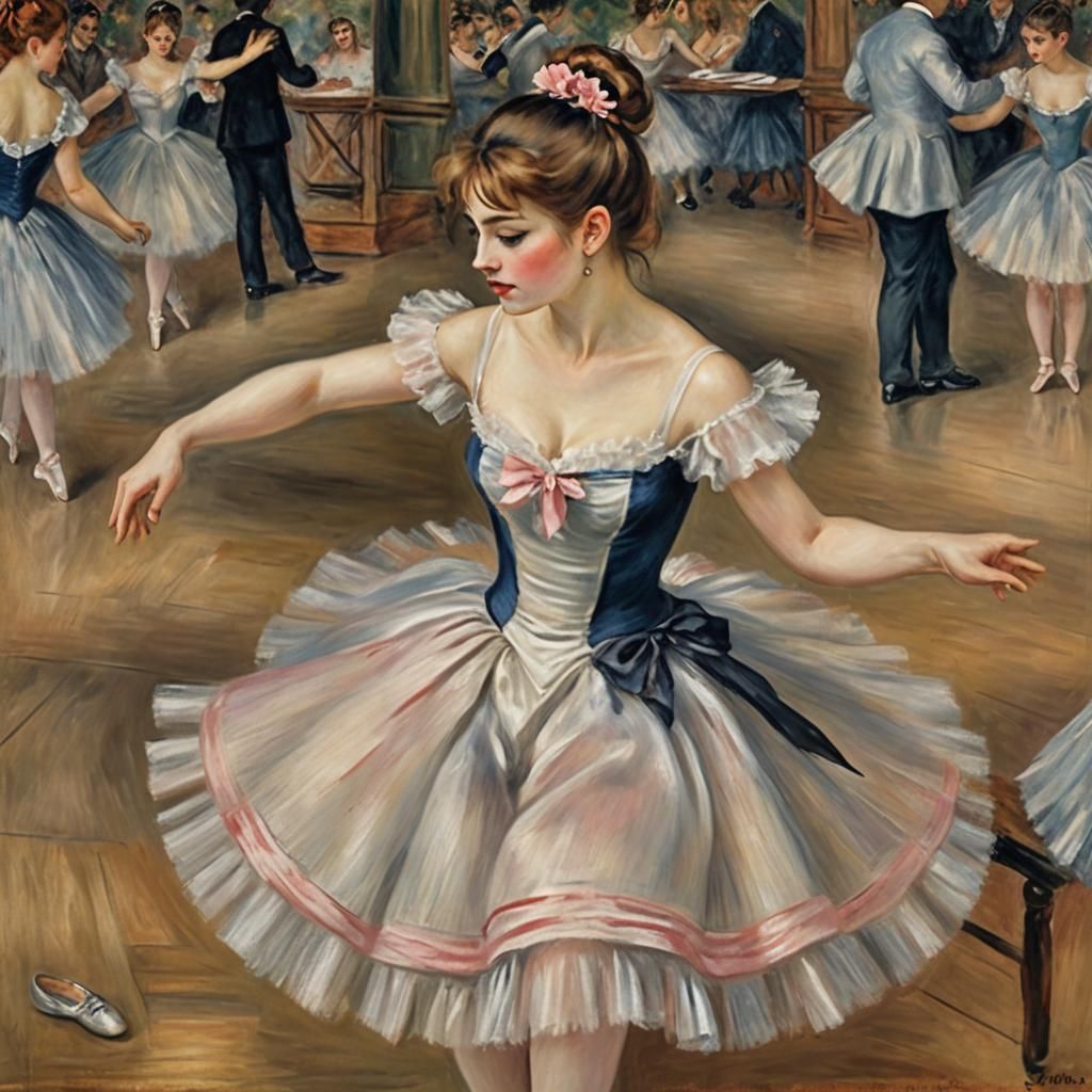 Ballerina performing, Renoir, Masterpiece - AI Generated Artwork ...