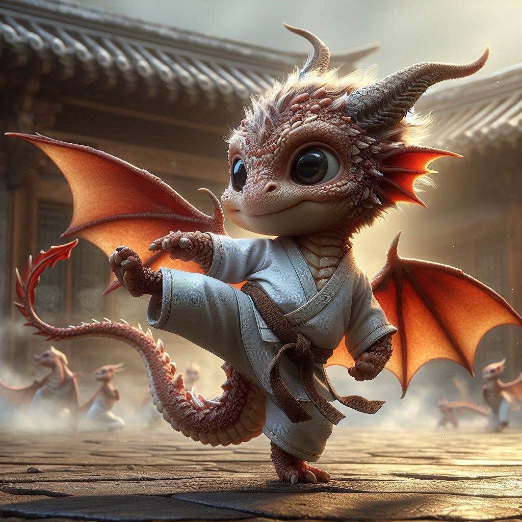 Baby Karate Dragon