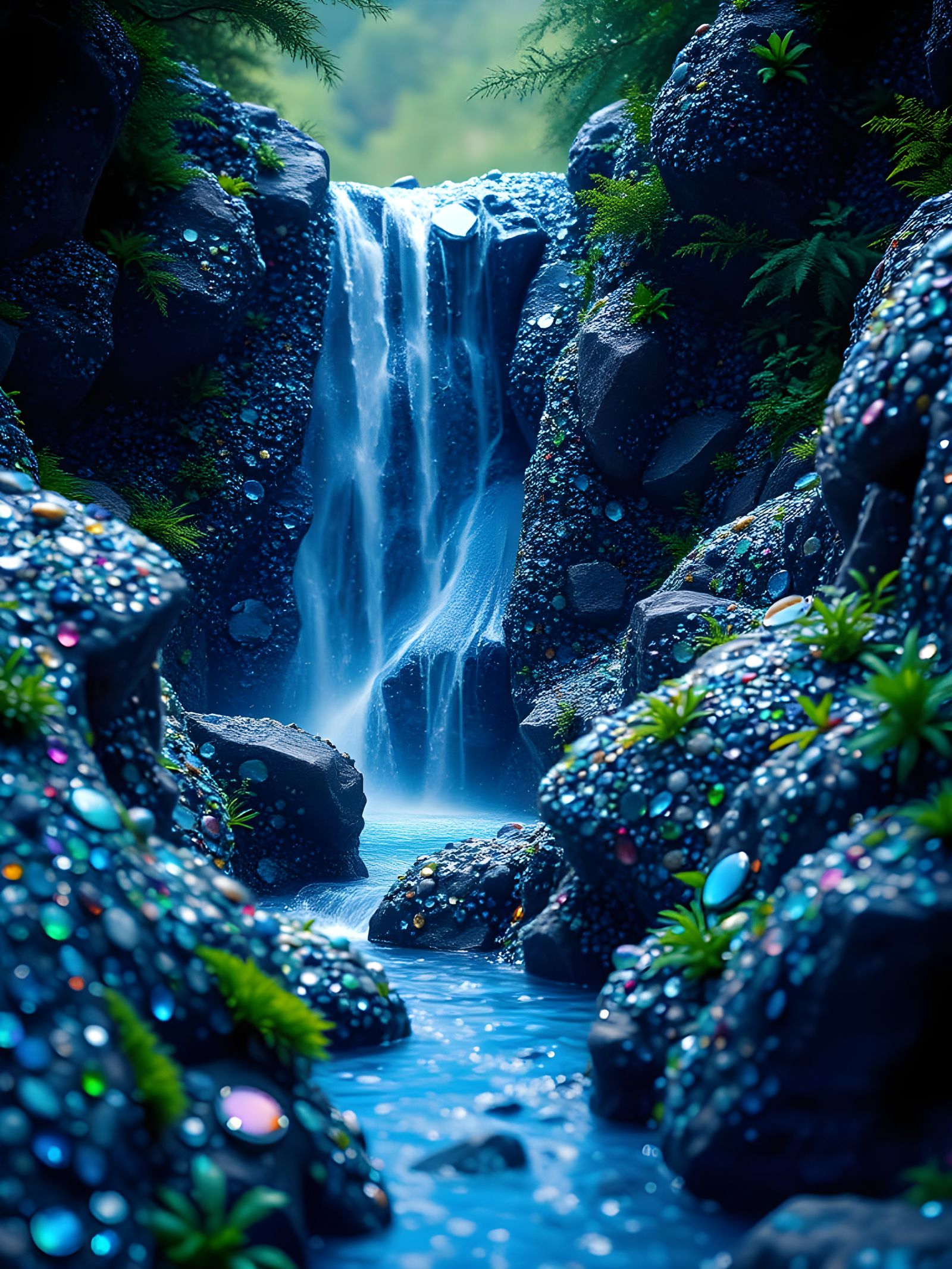 Sapphire Falls   by @KBunny001