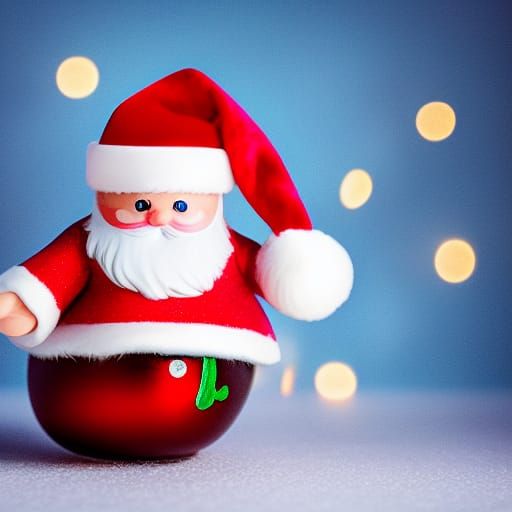 santa claus riding a pickle