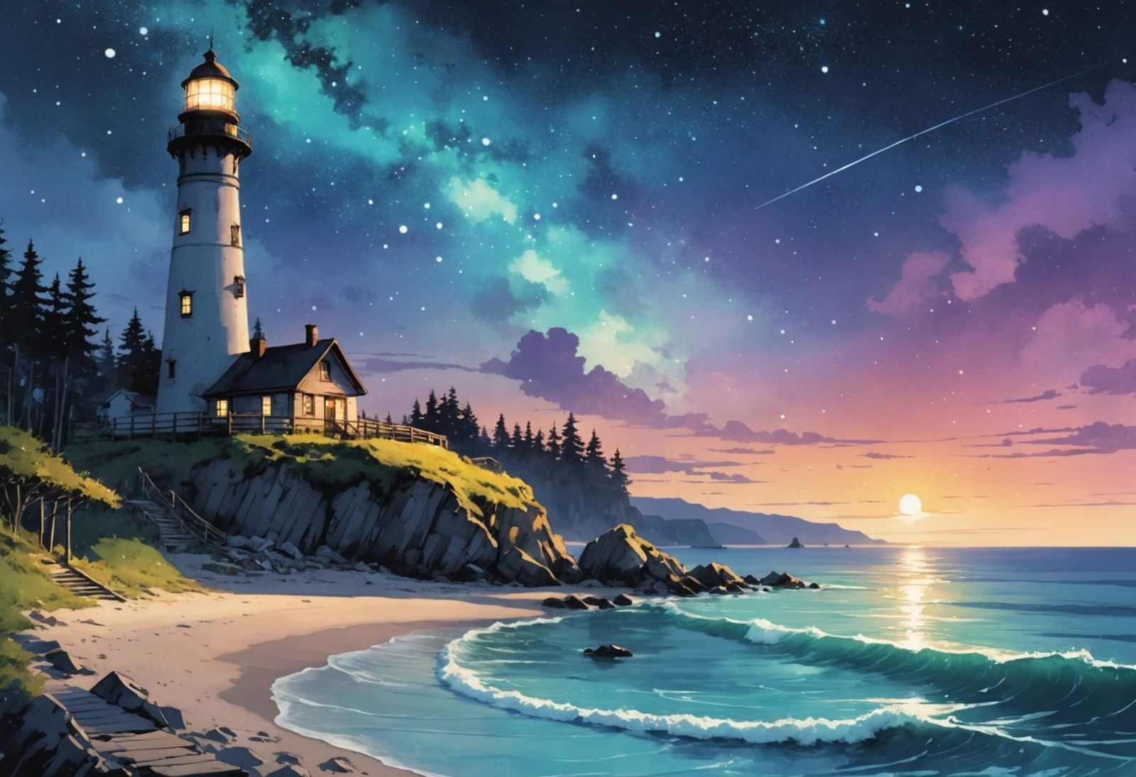 Lighthouse   by @1cheesepuff