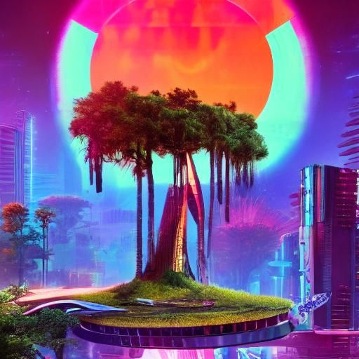 futuristic tree house