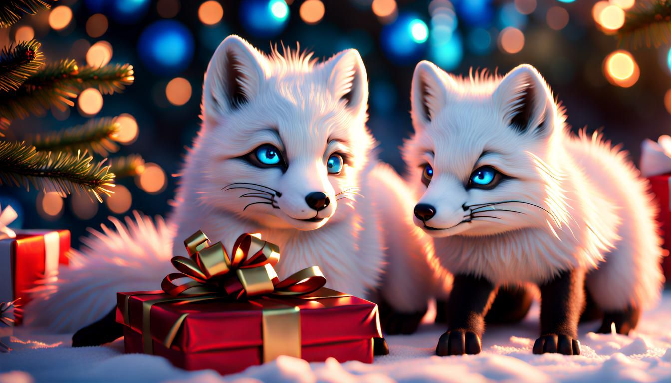 foxes with boxes - AI Generated Artwork - NightCafe Creator