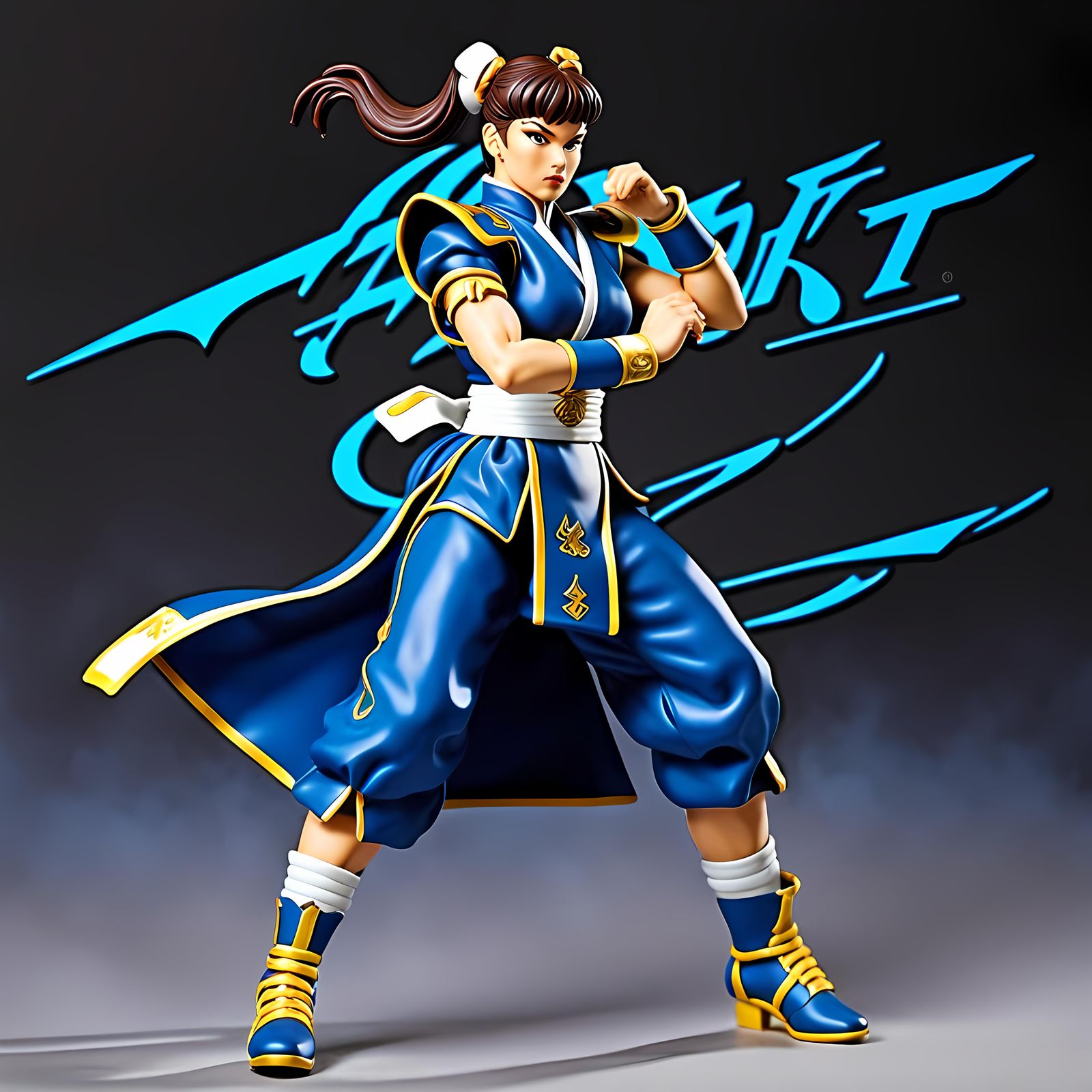 Street Fighter II Chun Li Action Figure  by @Cate