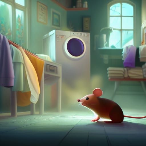 Laundry day 🧺 🐭