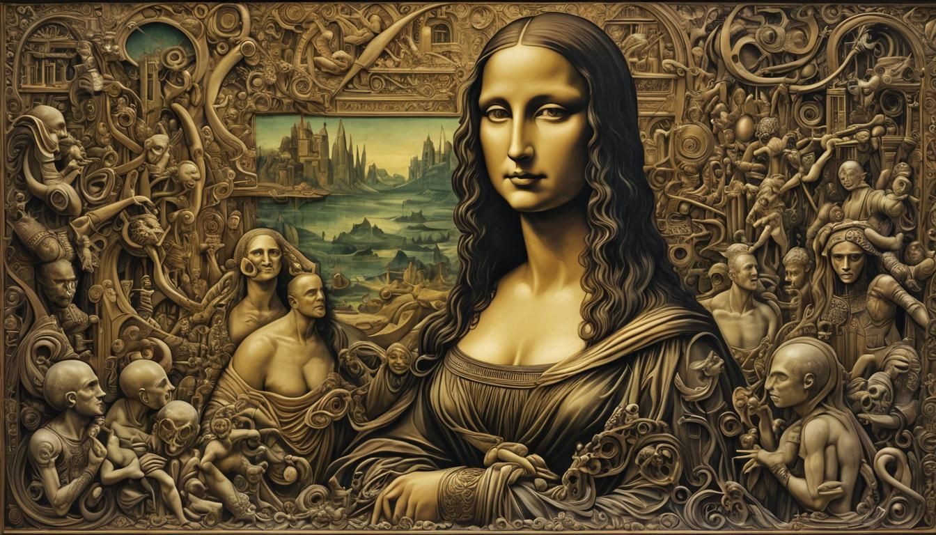 MONA LISA'S SPIRIT CAME TO VISIT ME 1 - AI Generated Artwork ...