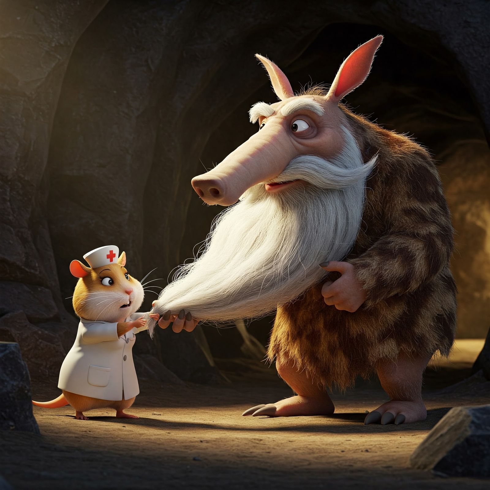 "Now, to get the CAVE out of the MAN!"