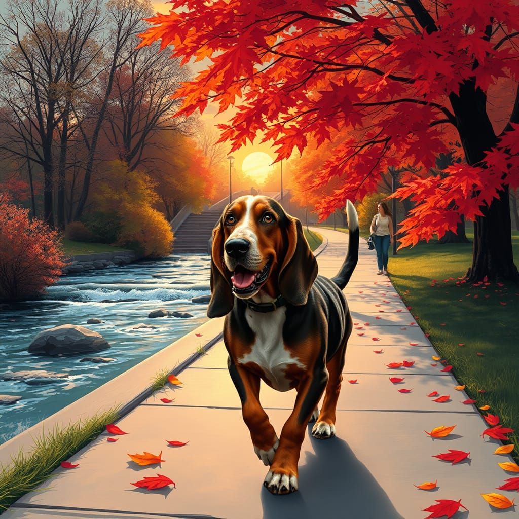 Happy on an Autumn Day