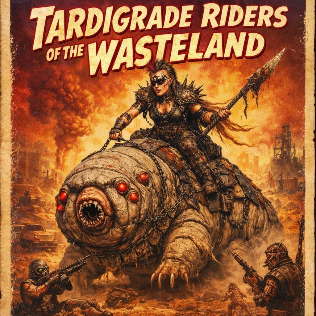 Tardigrade Riders of the Wasteland  by @Mike Ritchie