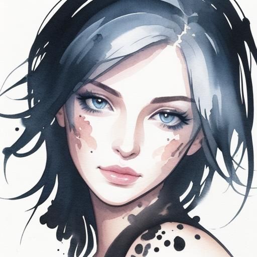 Inky Girl 5 (ligne claire)