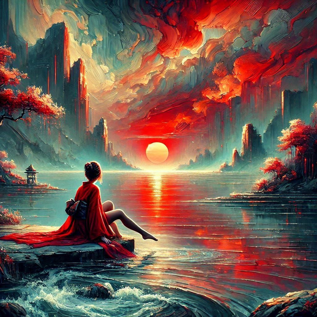 Wafting into the sunset