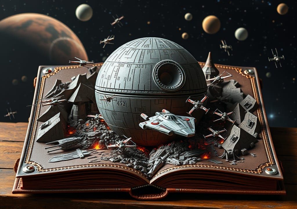 A pop-up book from the Star Wars Universe