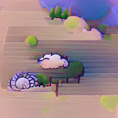 A Sleeping Sheep