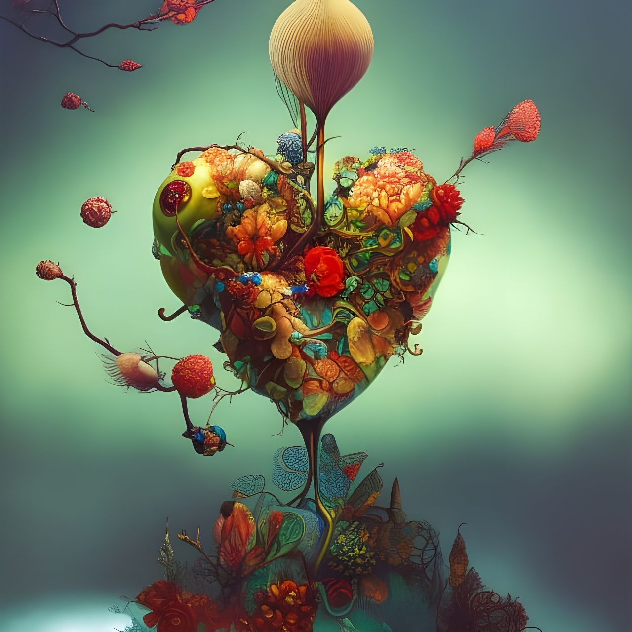 Love in a Fragile Heart AI Generated Artwork NightCafe Creator