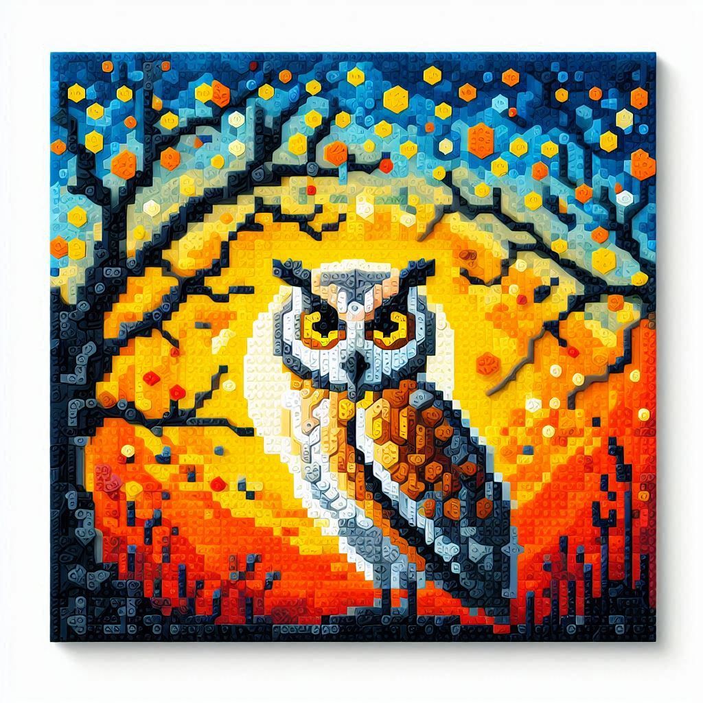 I am an Owl - Lego Art