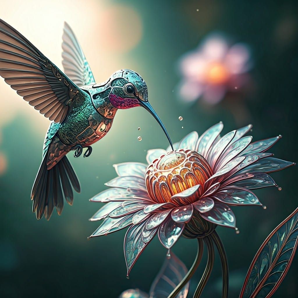 A hummingbird ...  by @Jobriherya