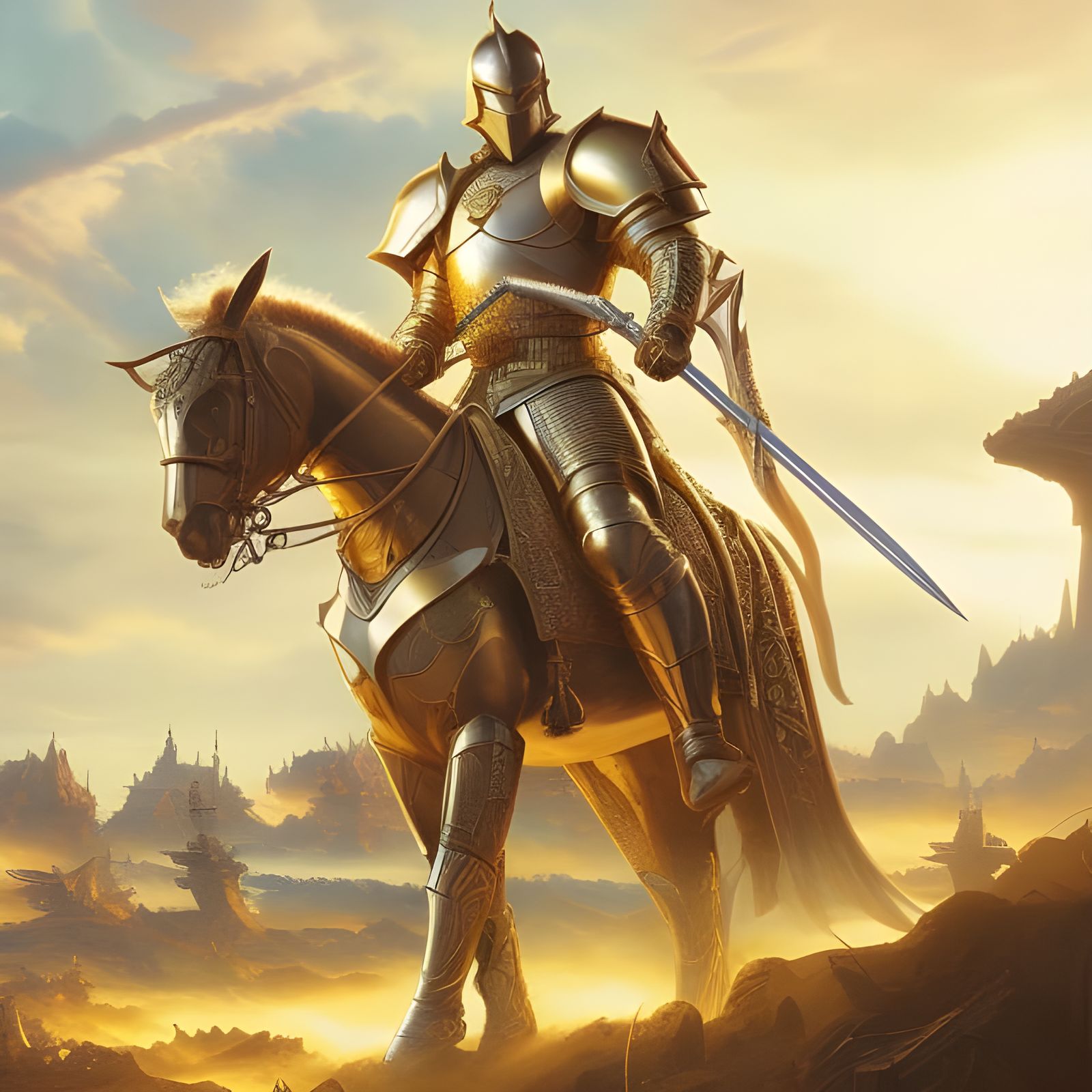 The Golden Knight   by @Jazzygirl111