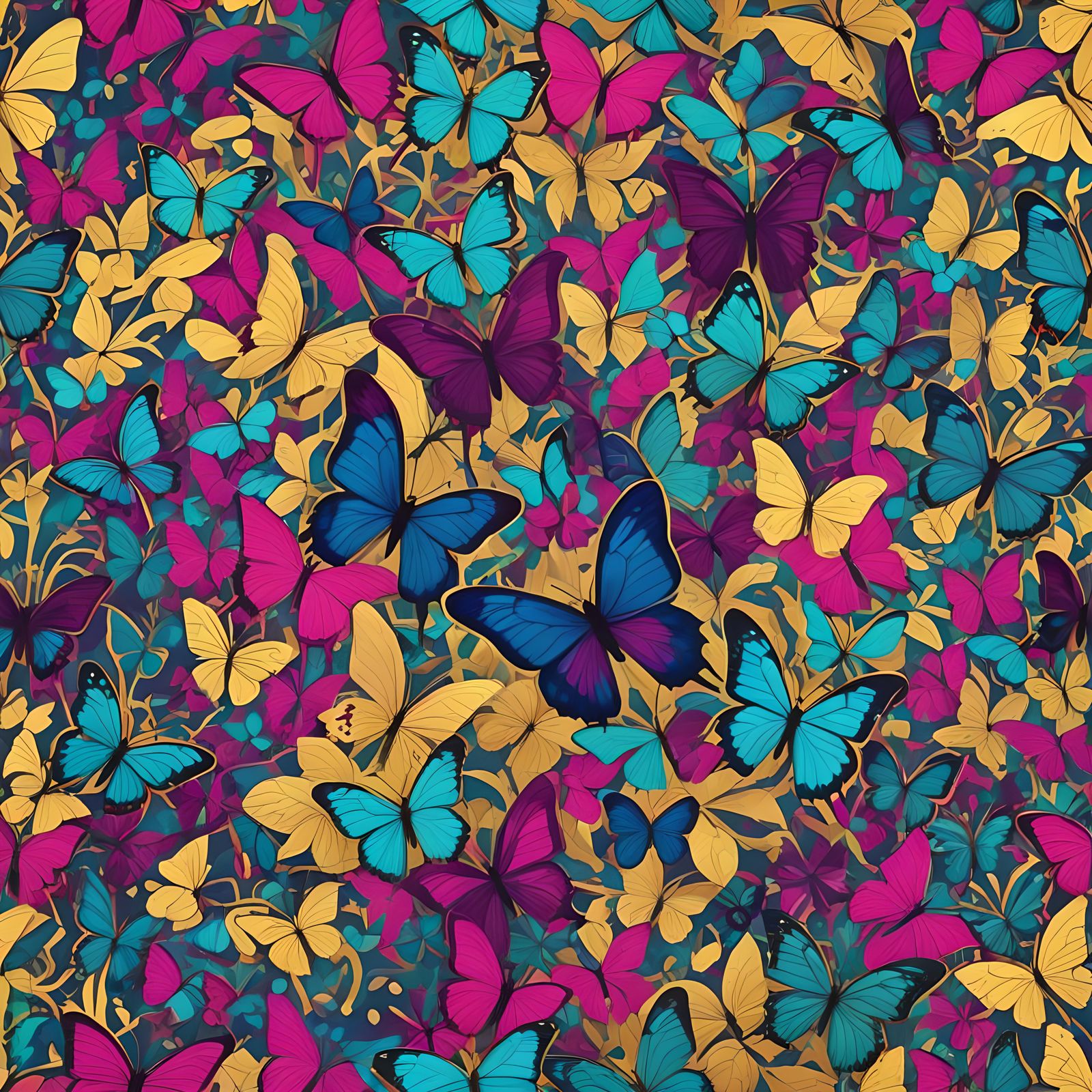 Butterflies - AI Generated Artwork - NightCafe Creator