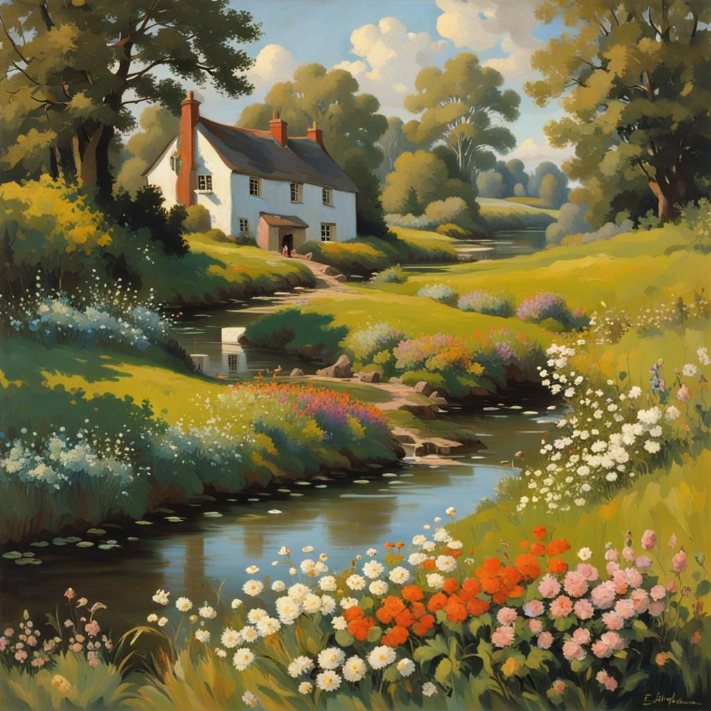 cottagecore brittish countryside