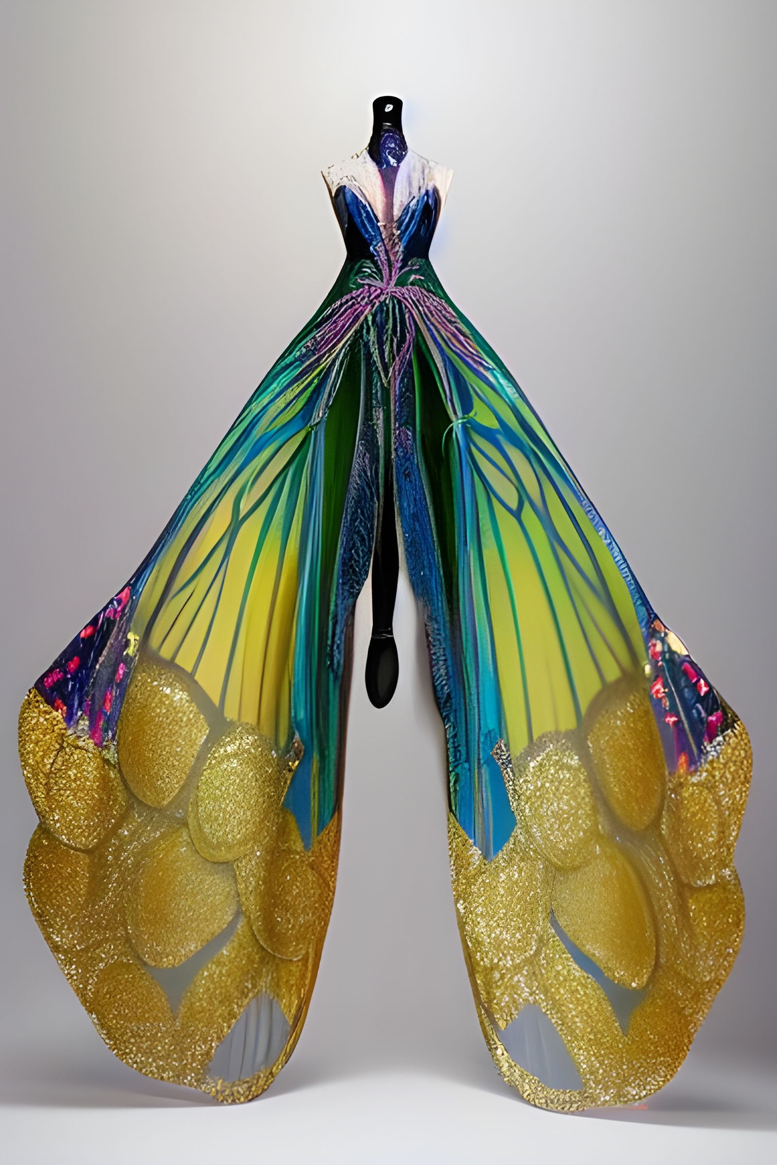 Butterfly Dress - AI Generated Artwork - NightCafe Creator