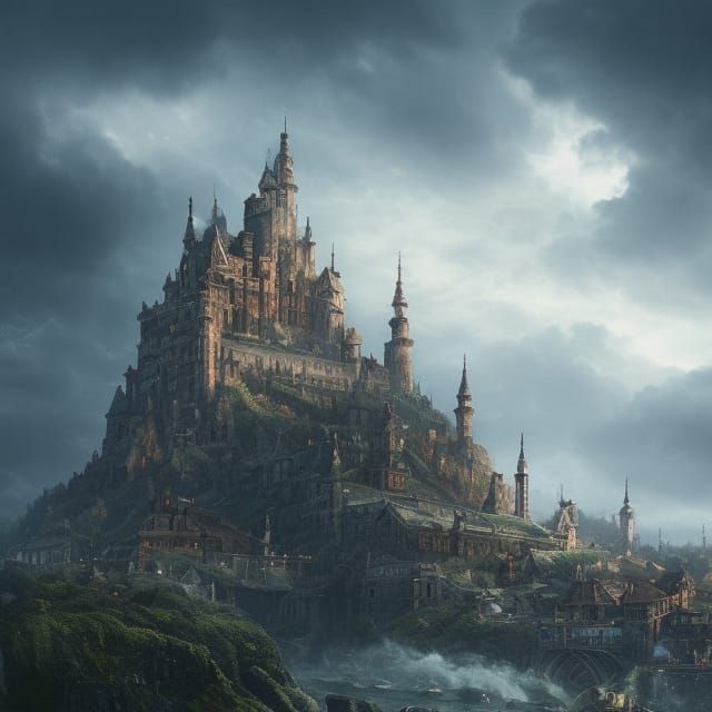 castle town  by @0ther w0rld expl0rer