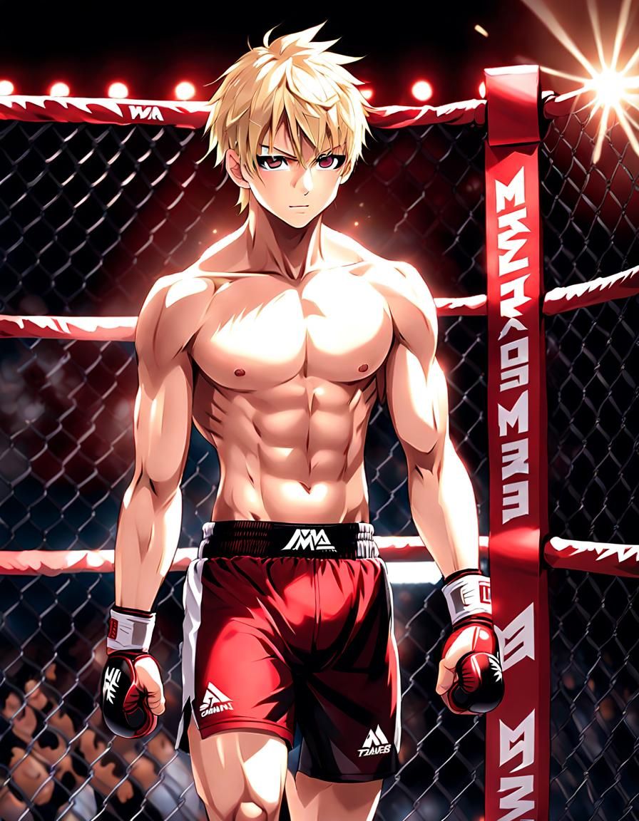 Anime MMA Fighter - AI Generated Artwork - NightCafe Creator