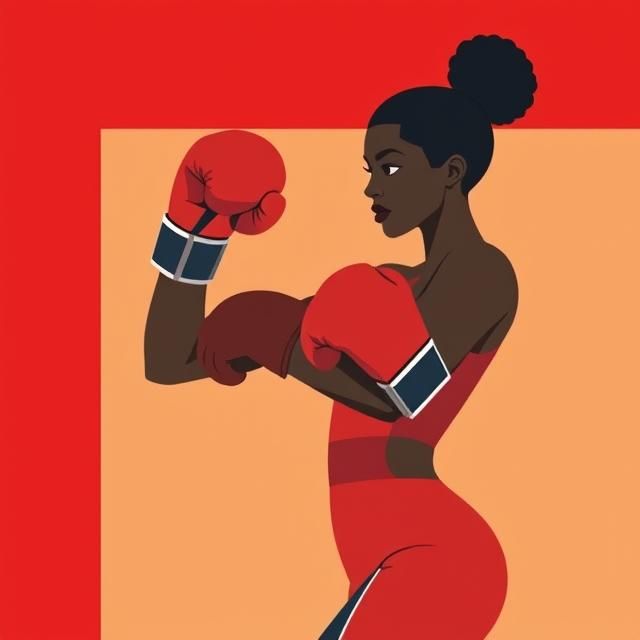 BLACK FEMALE BOXING UNDISPUTED CHAMPION.