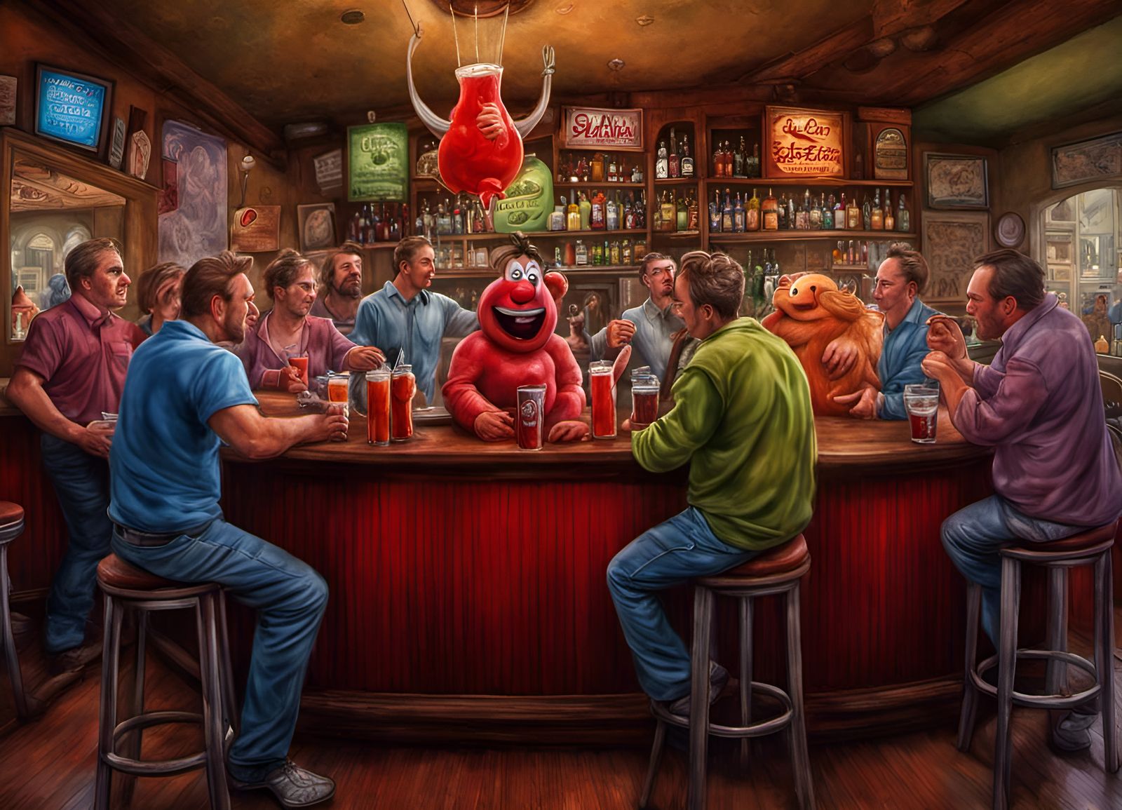 These Muppets Are Always Servin' Up The Kool Aid - Ai Generated Artwork 