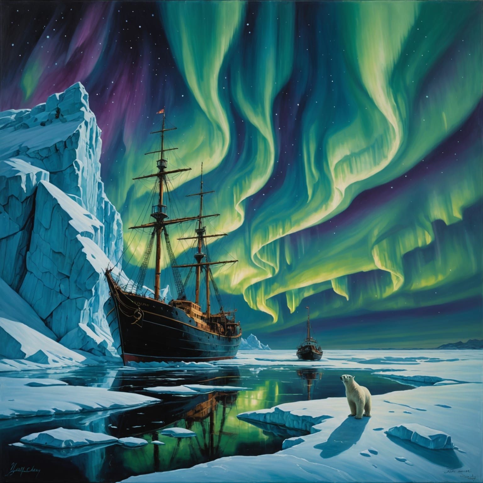 Northern Lights : finding a way to the North Pole