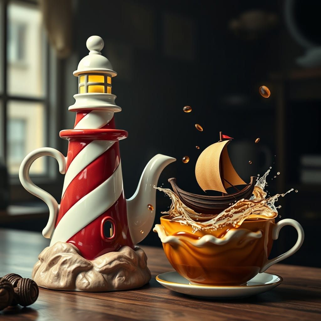 Teapot guiding the way home  by @Pickled Jim 