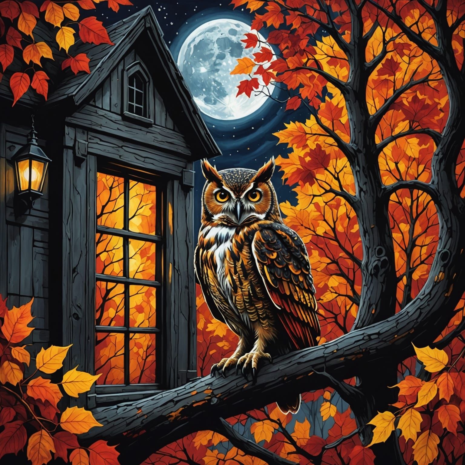 Autumn night  by @belsghost