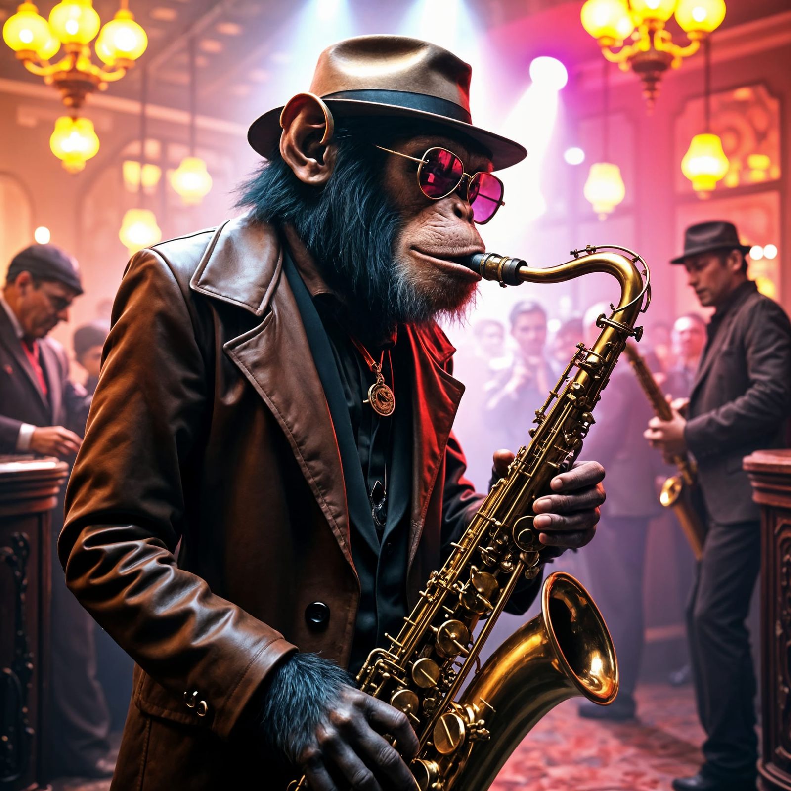 jazz chimp  by @Julie