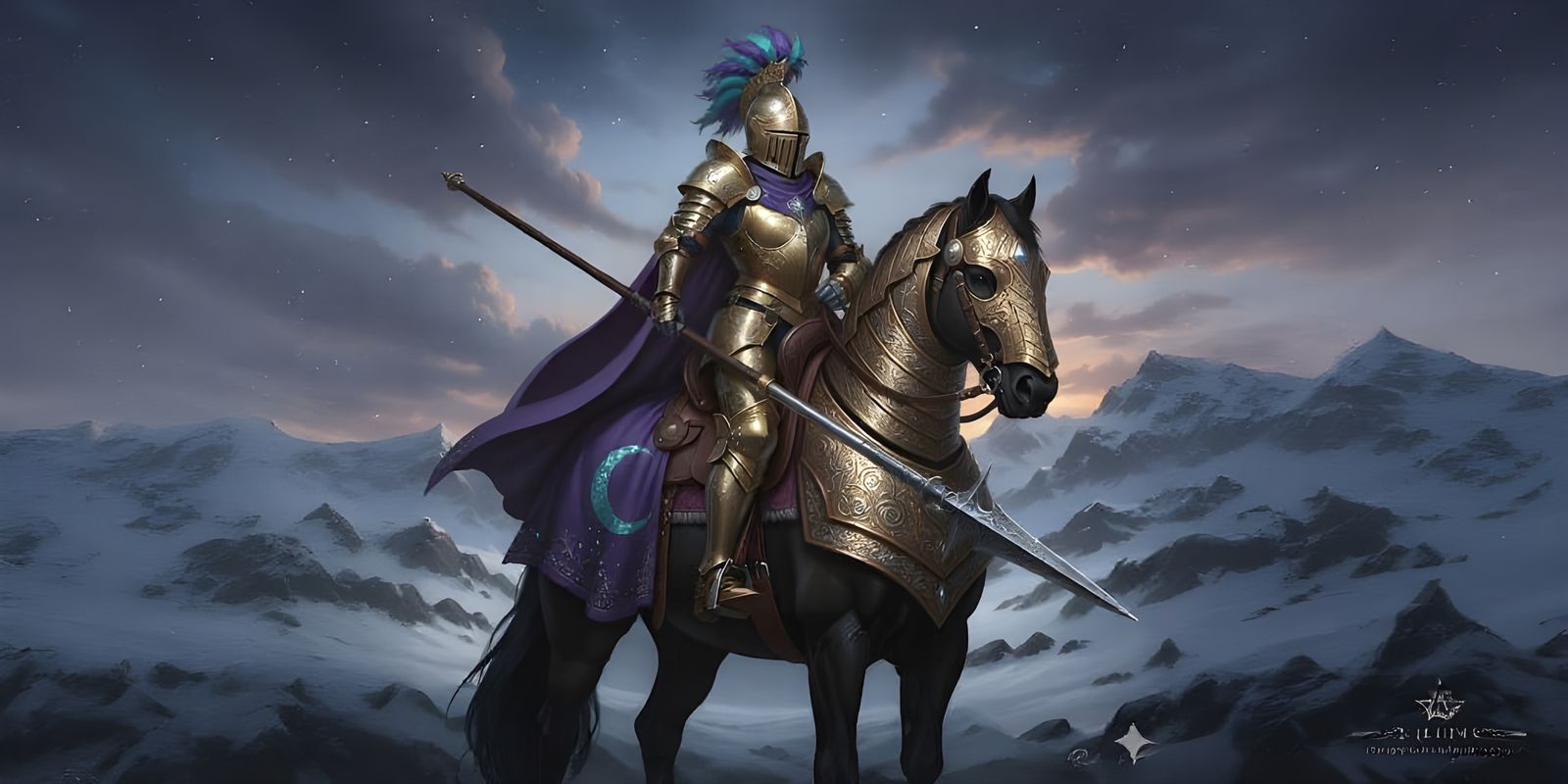 The queen of the Order of the Cyan Crescent (Variant 3)