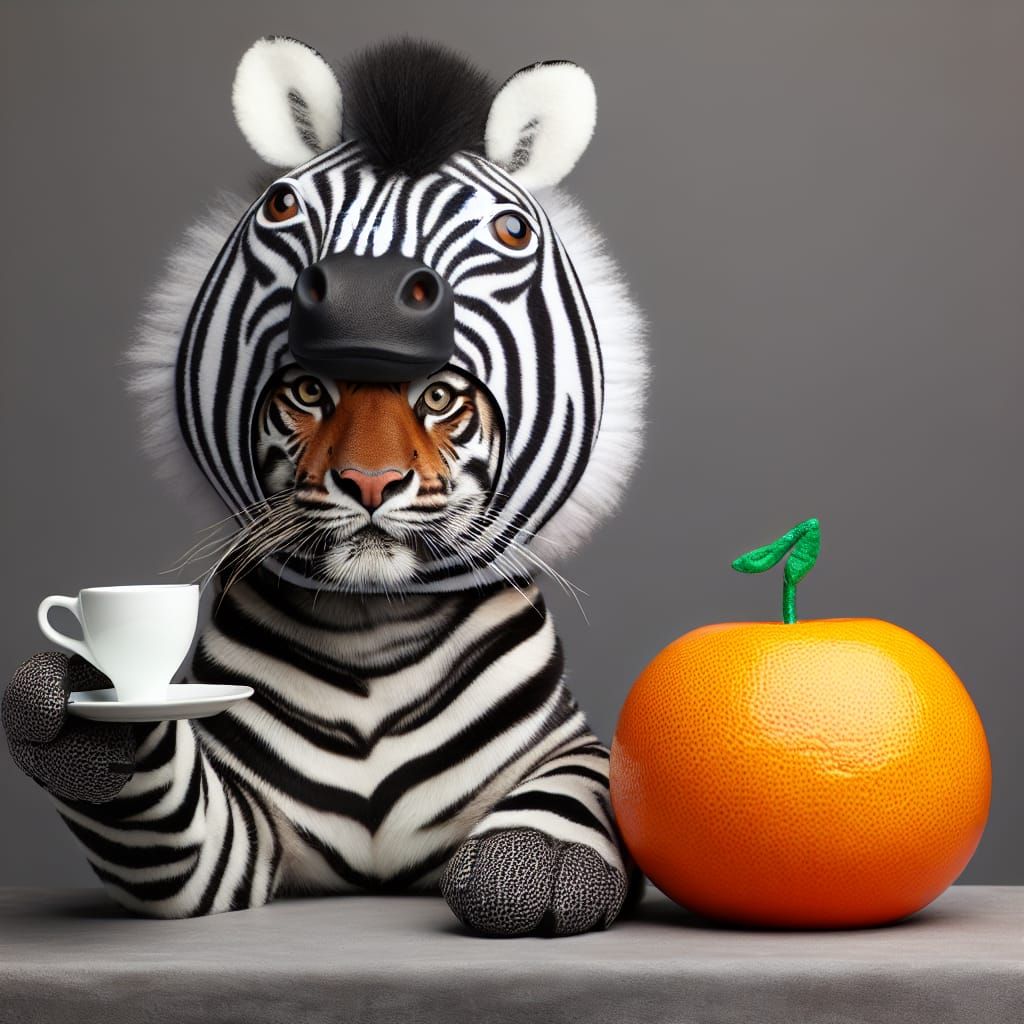 Tiger Masquerades as Zebra