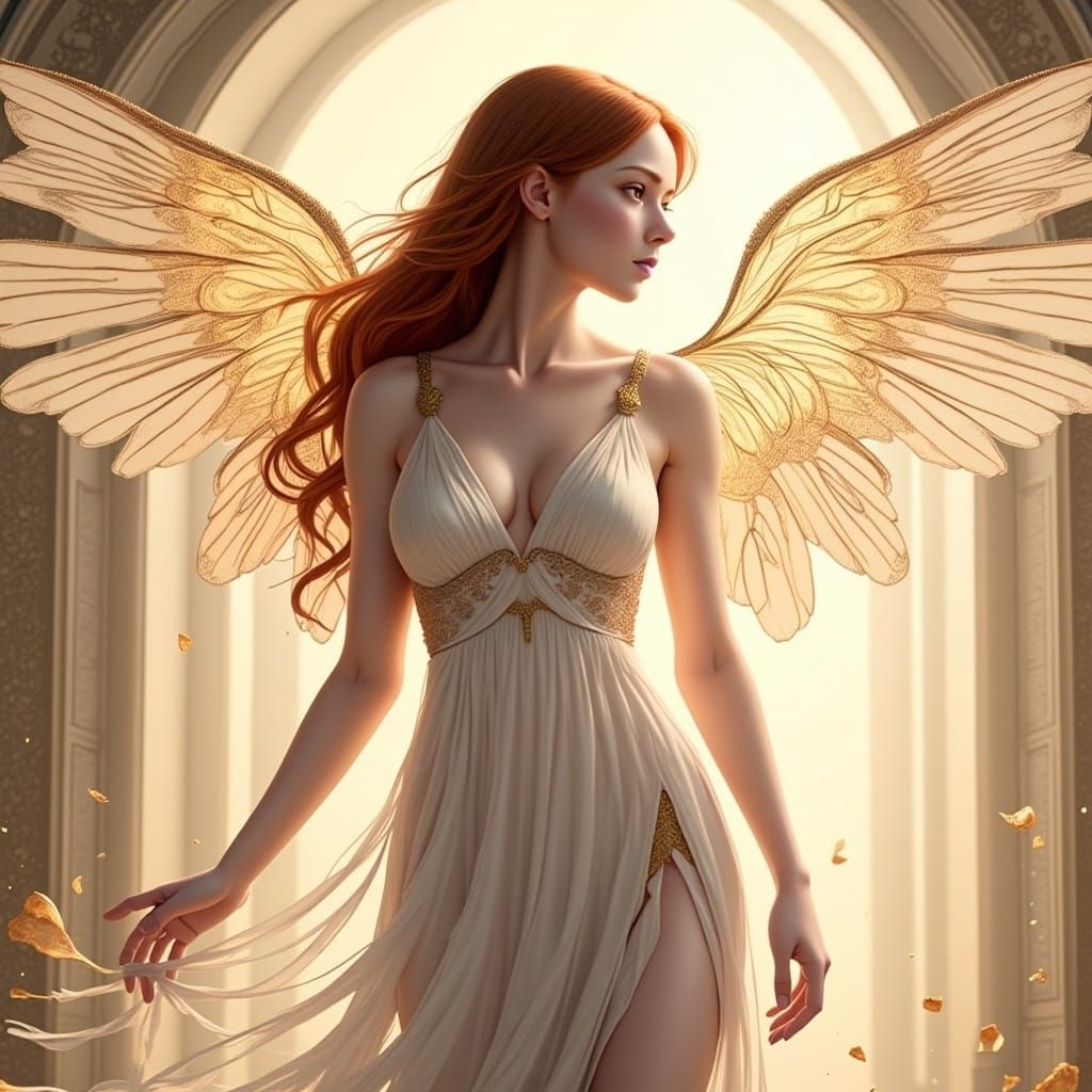  <lora:Maxi Flash:1.0>as an angel