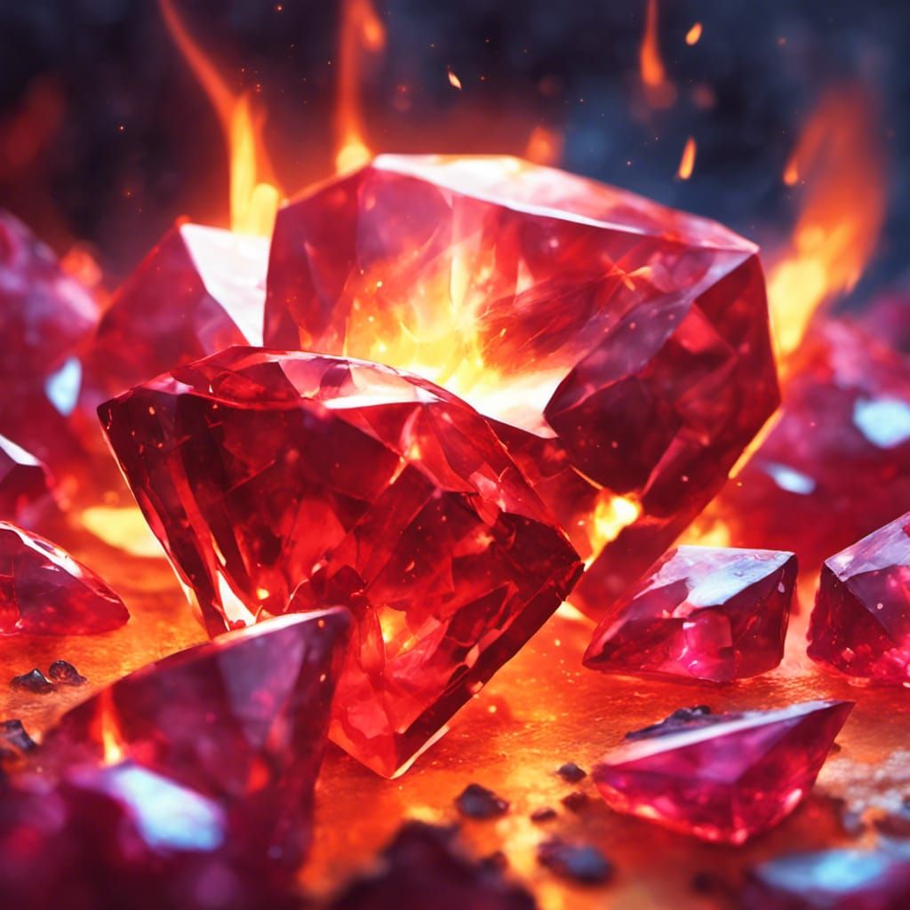 Fire Gem 2 - AI Generated Artwork - NightCafe Creator