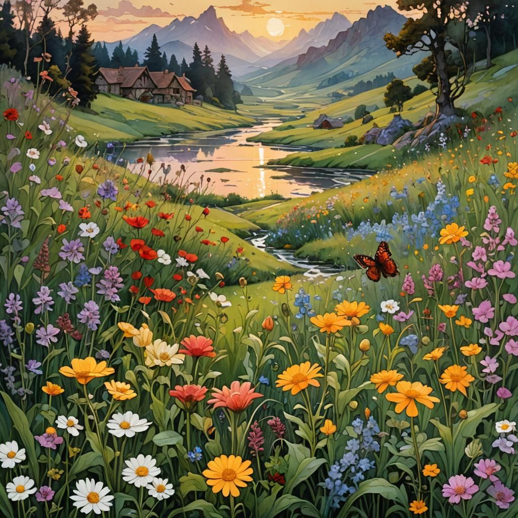 Wild flowers  by @Ebroin