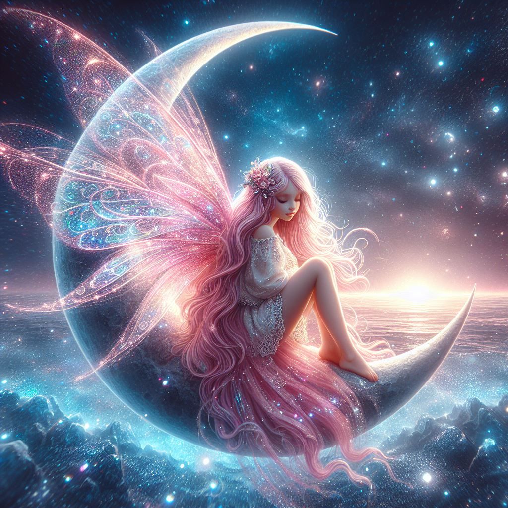 Fairy on the moon