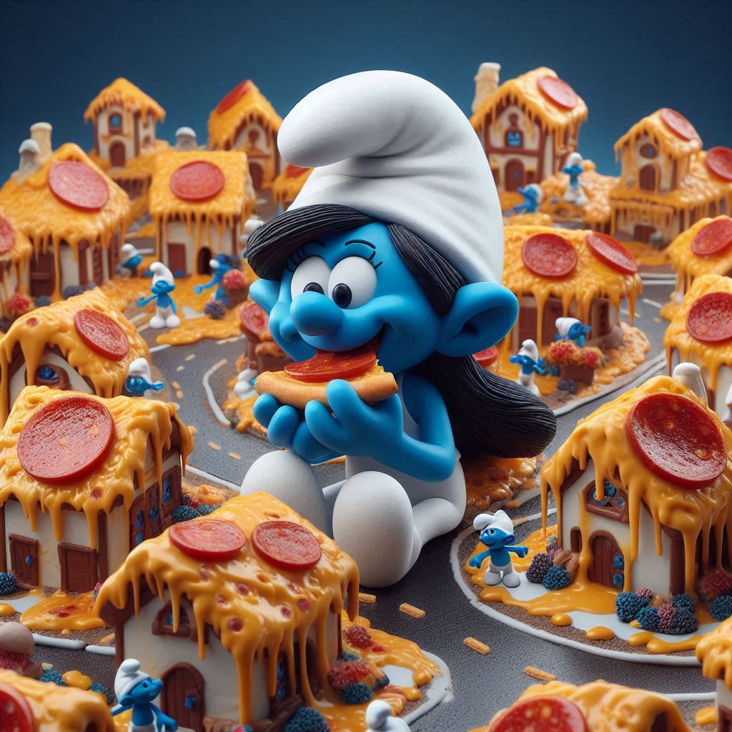 Huge smurfette