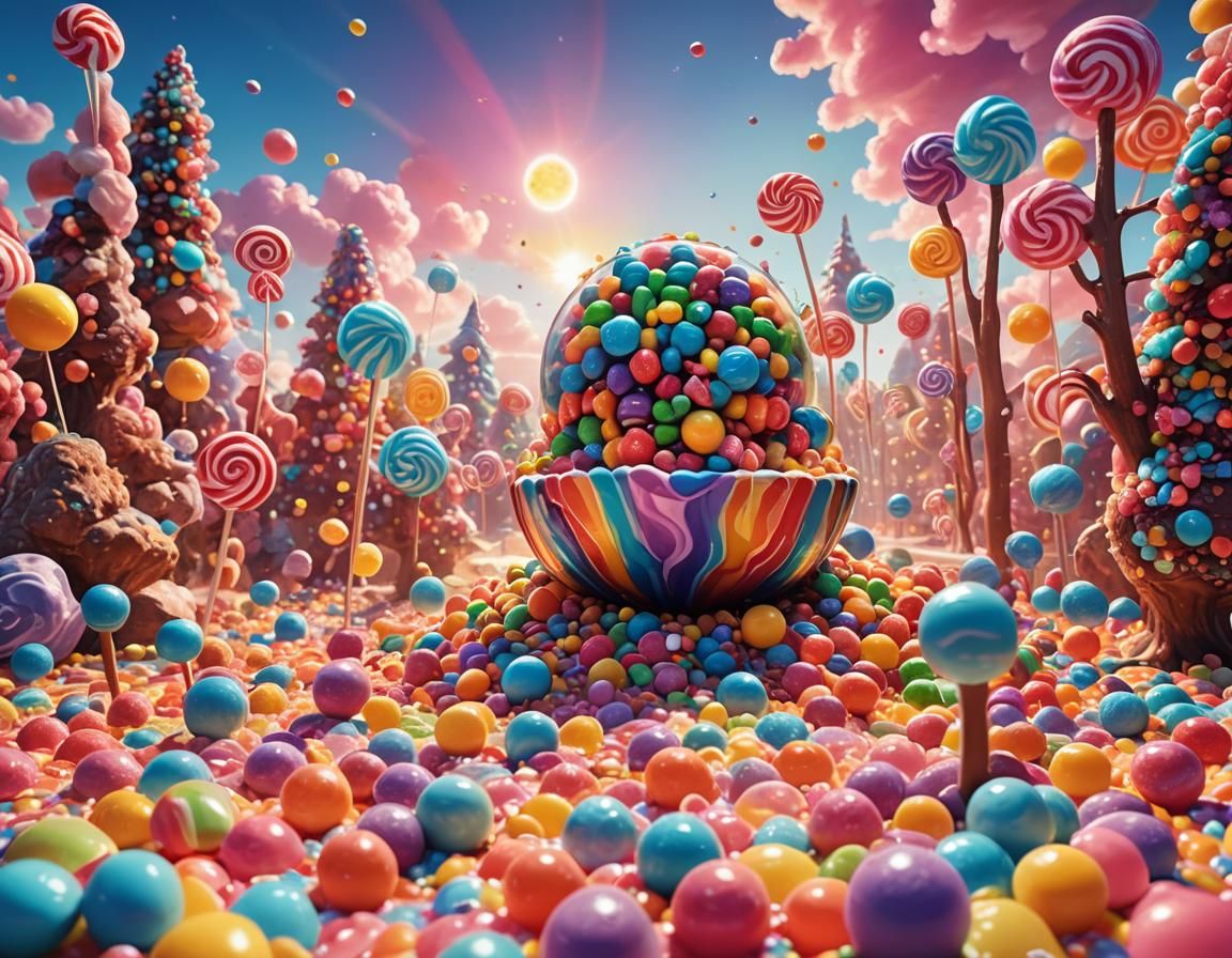 Candy Art: Animalistic Balls in Candyland