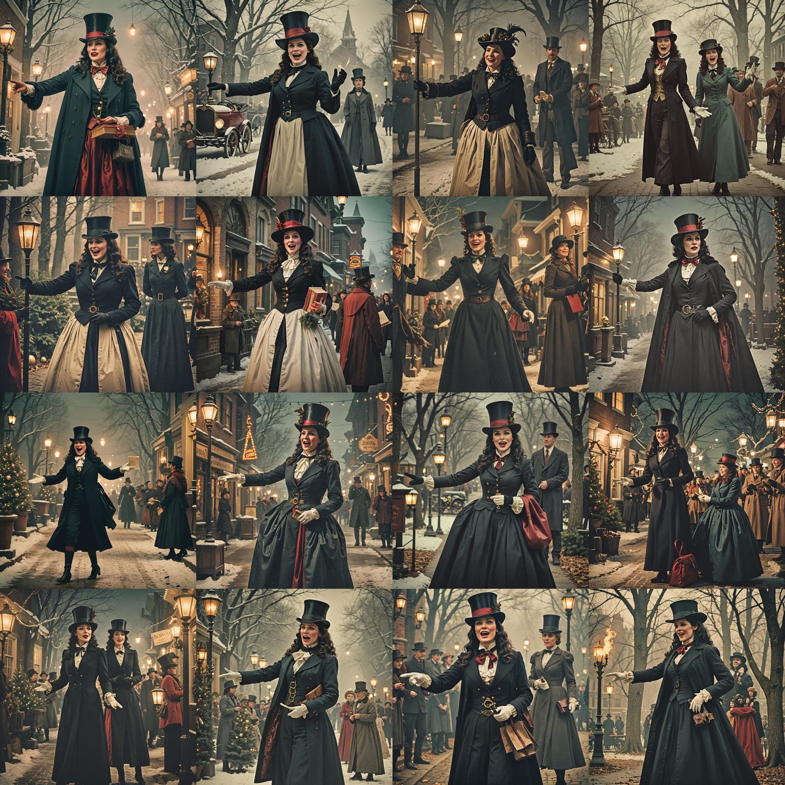 Victorian Caroler Lady Zatanna Full Body - AI Generated Artwork ...